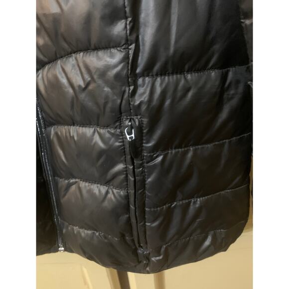 Black Rivet Black Zip Up Waterproof Jacket Size Medium - Picture 4 of 10